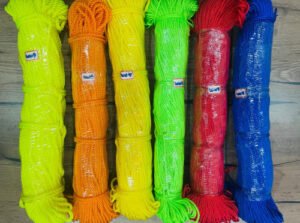 High-quality 2mm to 6mm Polypropylene (PP) rope hanks for retail and industrial use by Krishna Plastic.