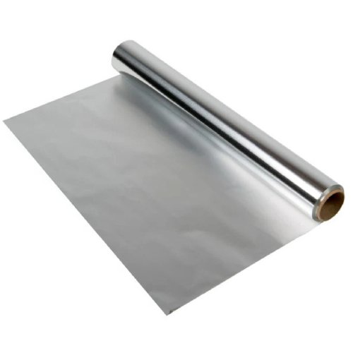 High-quality heat-resistant aluminium foil for food wrapping and kitchen use by Krishna Plastic.