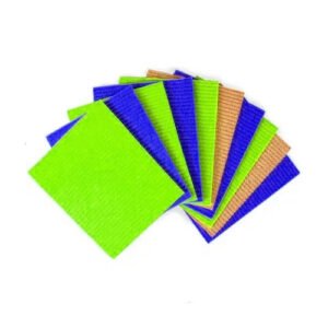 Eco-friendly cellulose sponge wipe for streak-free kitchen cleaning and countertop drying by Krishna Plastic.