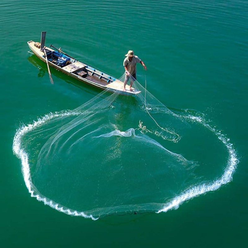 High-durability industrial fishing net manufactured with premium polymers by Krishna Plastic.