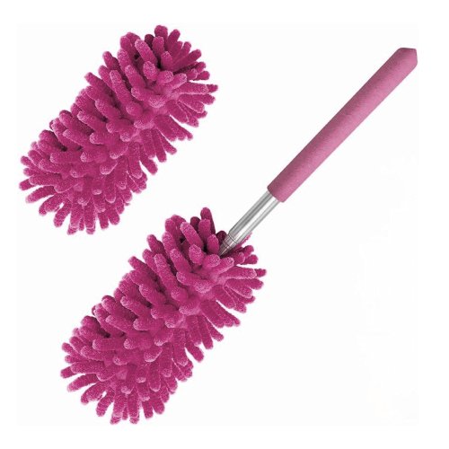 High-reach microfiber duster with electrostatic dust-trapping technology by Krishna Plastic.