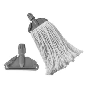 Universal replacement microfiber mop head with high water absorption for floor cleaning by Krishna Plastic.