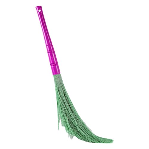 Long-reach No Dust Broom XL with extra-wide sweeping head and washable synthetic fibers by Krishna Plastic.