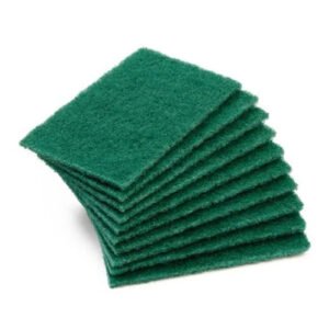 Durable and flexible nylon scrub pad for multi-purpose kitchen and household cleaning by Krishna Plastic.