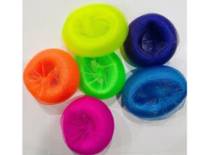 Premium nylon body net for skin exfoliation and bath accessories by Krishna Plastic.