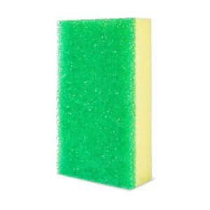 High-absorbent dual action cleaning sponge for kitchen and home care by Krishna Plastic.