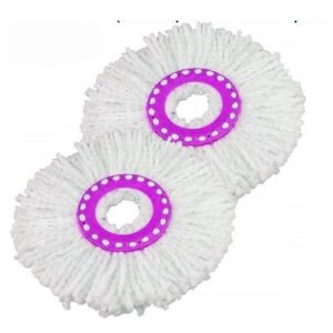 High-absorbent 360-degree rotating microfiber mop head replacement by Krishna Plastic.