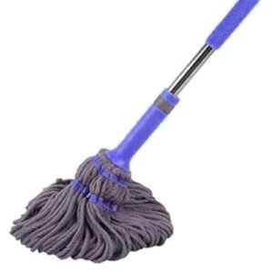 Ergonomic microfiber twist mop for hands-free floor cleaning and drying by Krishna Plastic.