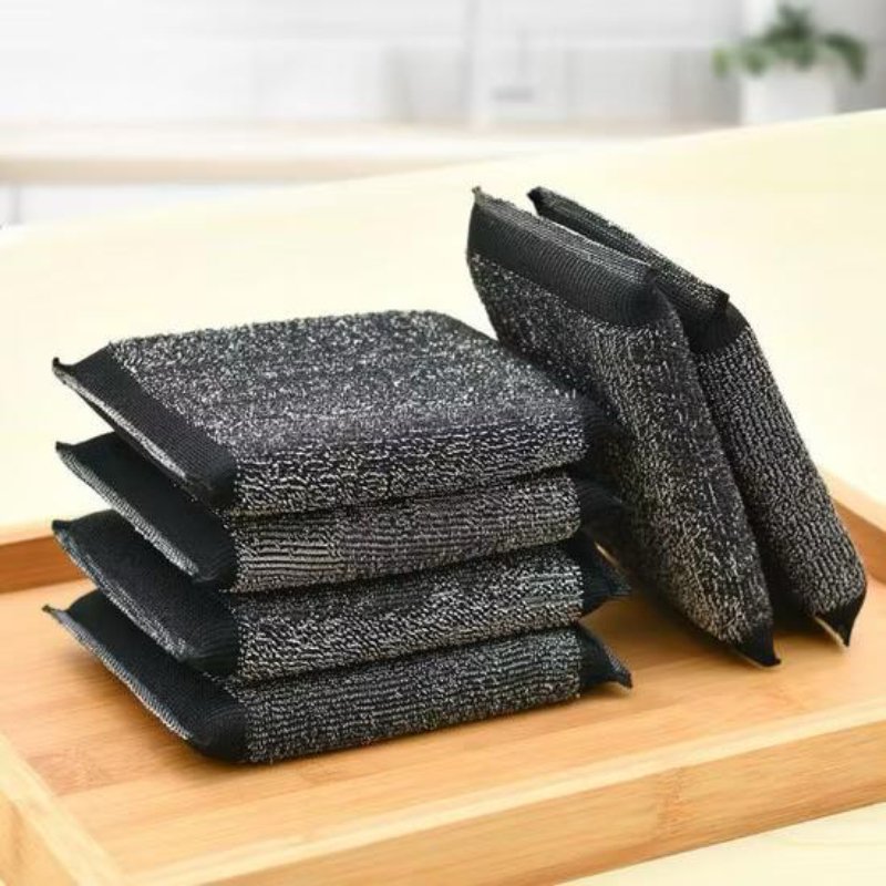 Soft yet effective wool scrub pad for delicate utensil cleaning by Krishna Plastic.
